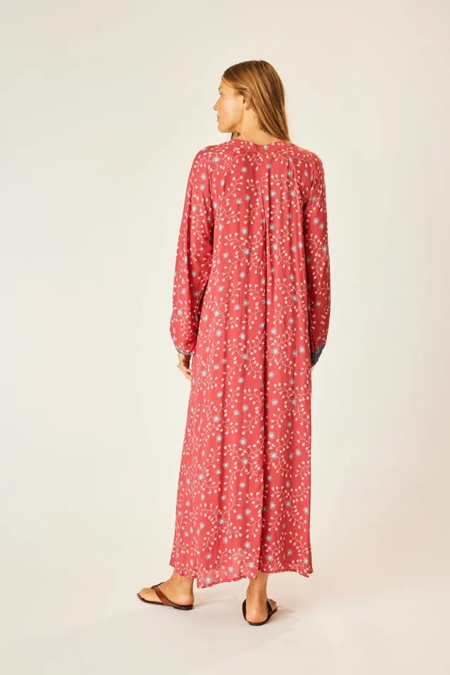 Fiore Maxi Pinwheel Barn Red Women Natalie Martin Dresses