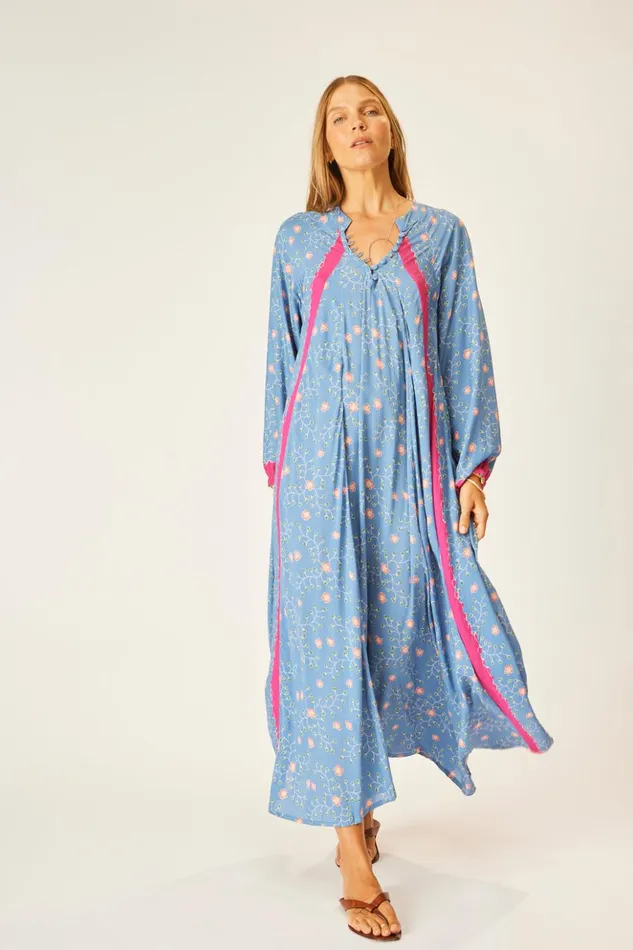 Fiore Maxi Pinwheel Denim Women Natalie Martin Dresses