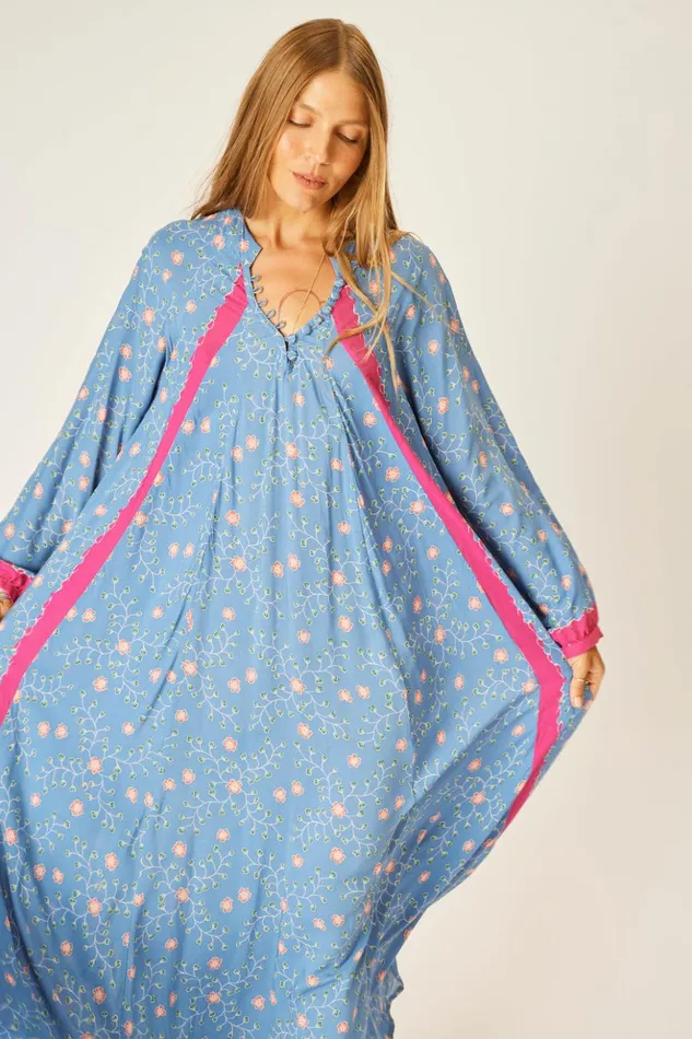 Fiore Maxi Pinwheel Denim Women Natalie Martin Dresses