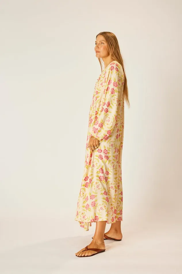 Fiore Maxi Prairie Dusty Crimson Women Natalie Martin Dresses