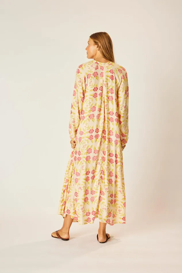 Fiore Maxi Prairie Dusty Crimson Women Natalie Martin Dresses