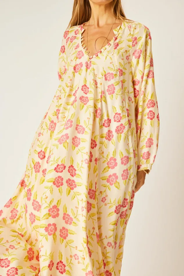 Fiore Maxi Prairie Dusty Crimson Women Natalie Martin Dresses