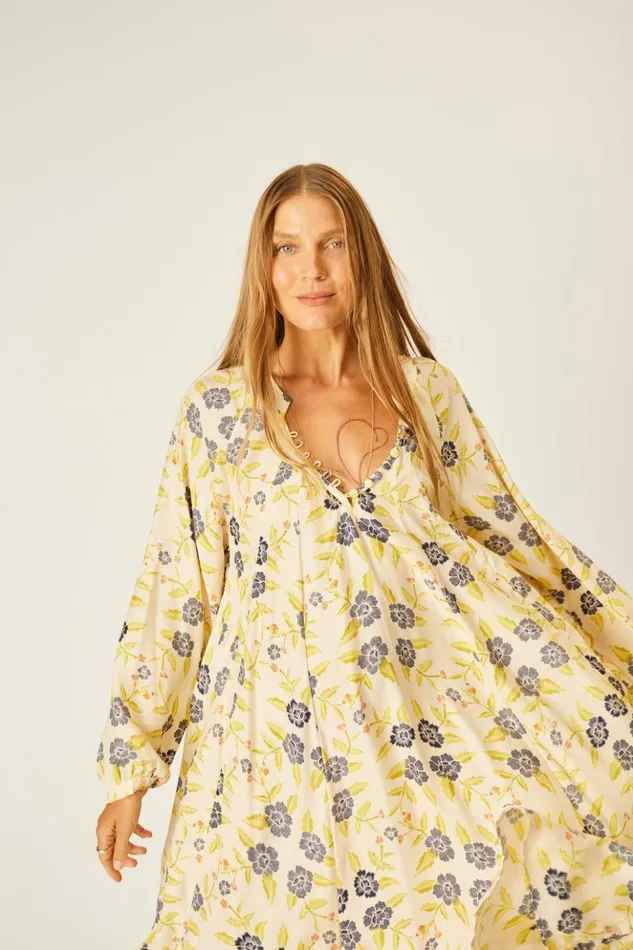 Fiore Maxi Prairie Indigo Women Natalie Martin Dresses