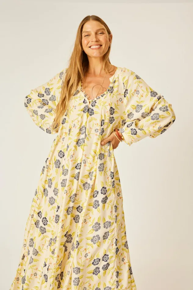 Fiore Maxi Prairie Indigo Women Natalie Martin Dresses