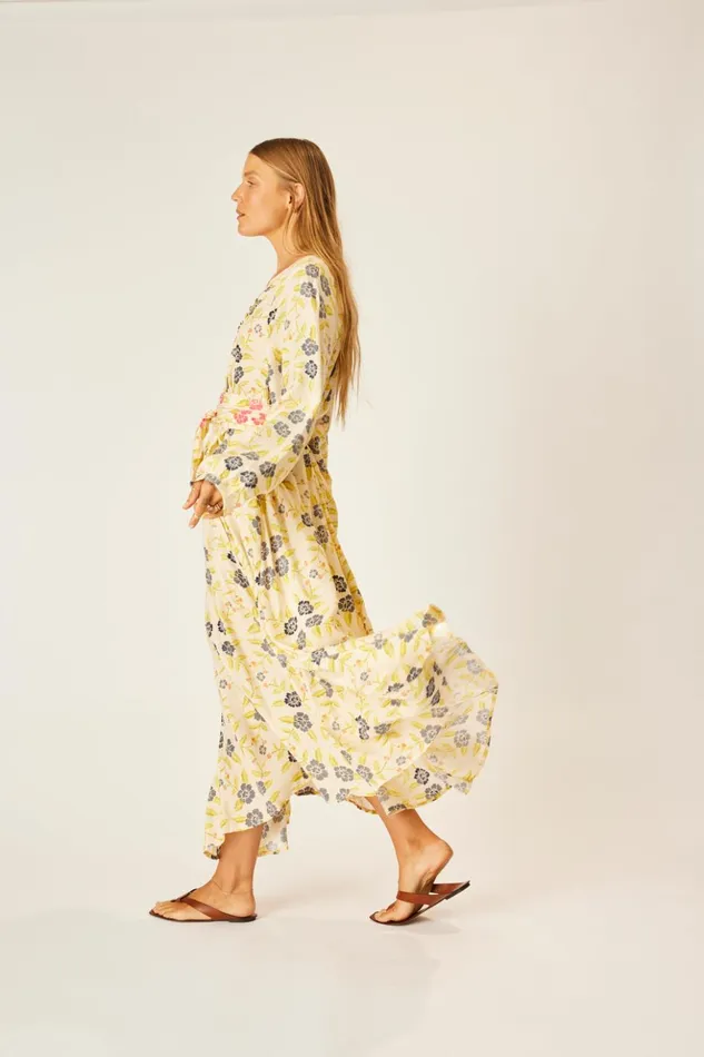 Fiore Maxi Prairie Indigo Women Natalie Martin Dresses