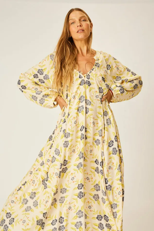 Fiore Maxi Prairie Indigo Women Natalie Martin Dresses