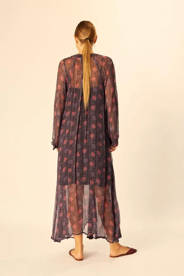 Fiore Maxi Snowflake Aubergine Women Natalie Martin Dresses