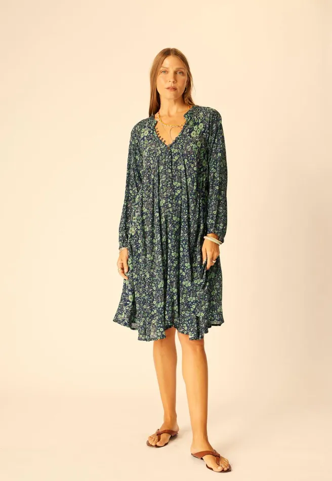 Fiore Short Dress Petite Fleur Marine Women Natalie Martin Dresses