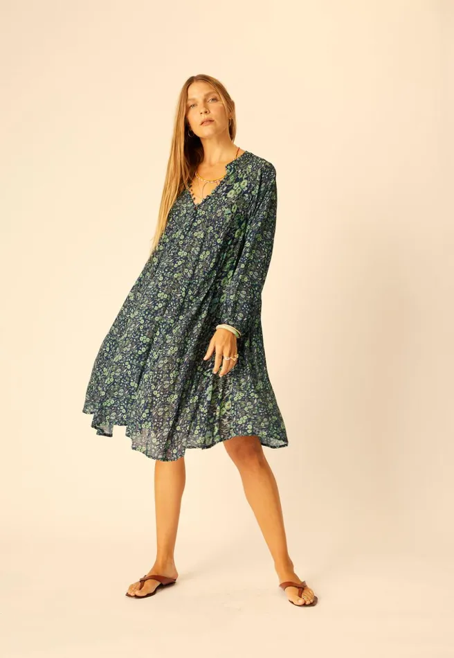 Fiore Short Dress Petite Fleur Marine Women Natalie Martin Dresses