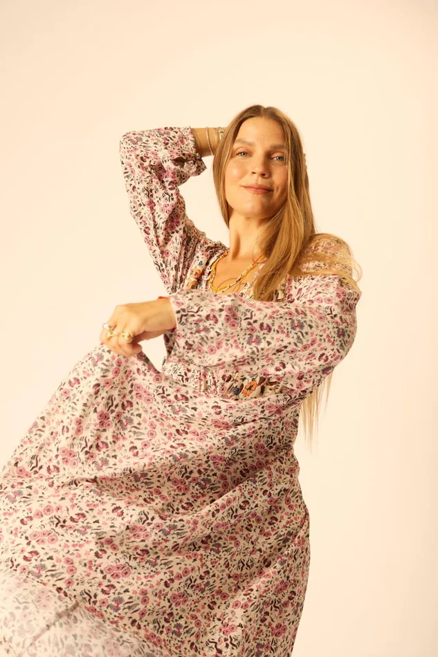 Fiore Short Dress Petite Fleur Rose Women Natalie Martin Dresses