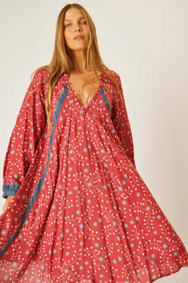 Fiore Short Dress Pinwheel Barn Red Women Natalie Martin Dresses
