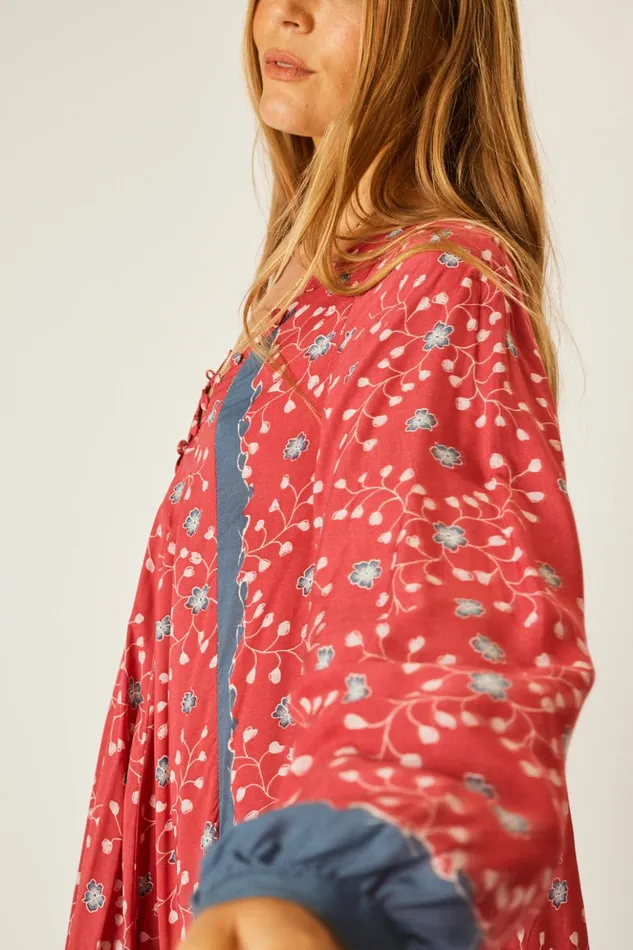 Fiore Short Dress Pinwheel Barn Red Women Natalie Martin Dresses