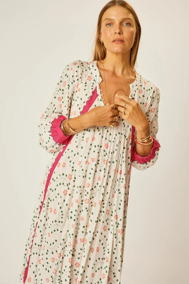 Fiore Short Dress Pinwheel Cotton Women Natalie Martin Dresses