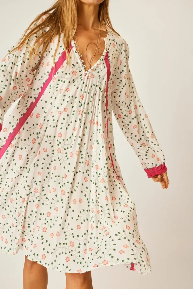 Fiore Short Dress Pinwheel Cotton Women Natalie Martin Dresses