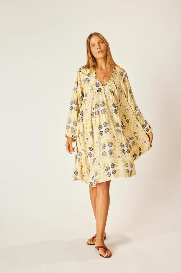 Fiore Short Dress Prairie Indigo Women Natalie Martin Dresses