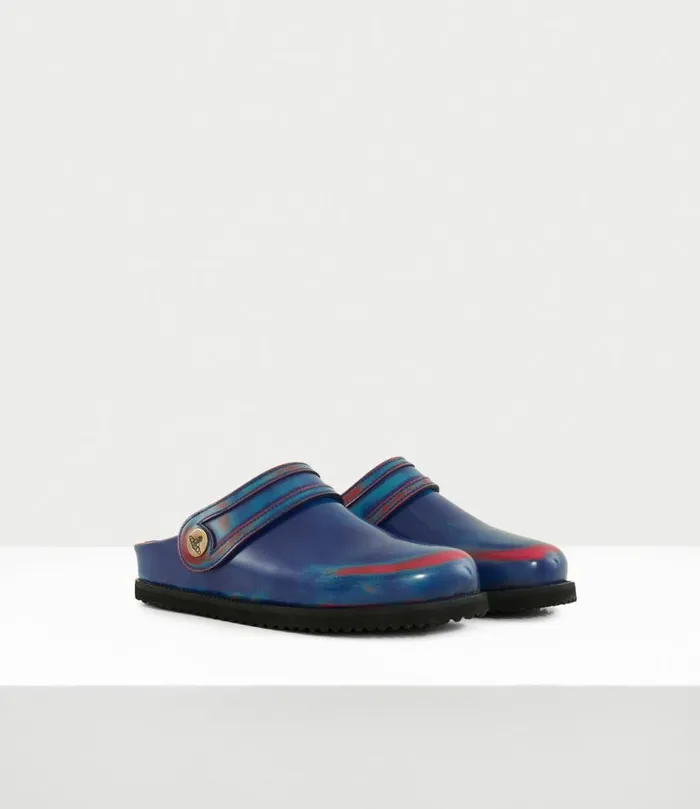 Flats Women Vivienne Westwood New Oz Clogs In BluePink
