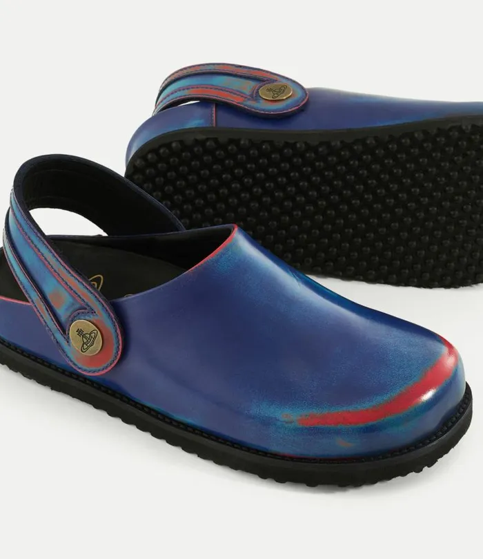 Flats Women Vivienne Westwood New Oz Clogs In BluePink