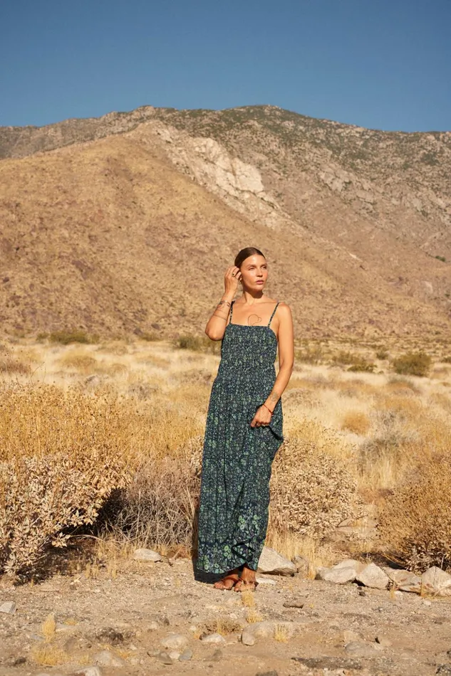 Gina Maxi Petite Fleur Marine Women Natalie Martin Dresses