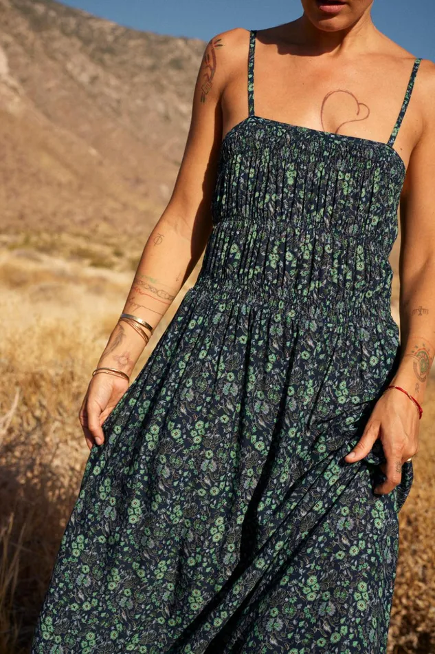 Gina Maxi Petite Fleur Marine Women Natalie Martin Dresses