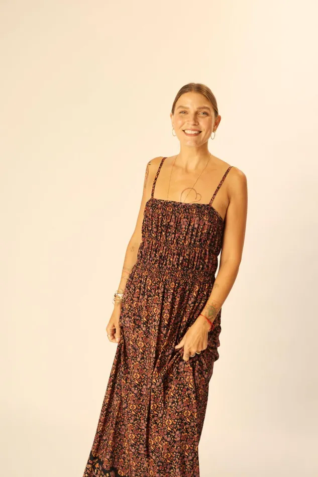 Gina Maxi Petite Fleur Noire Women Natalie Martin Dresses
