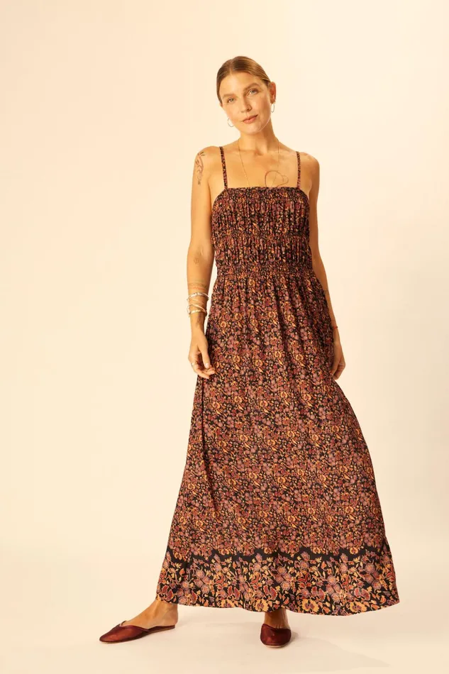 Gina Maxi Petite Fleur Noire Women Natalie Martin Dresses