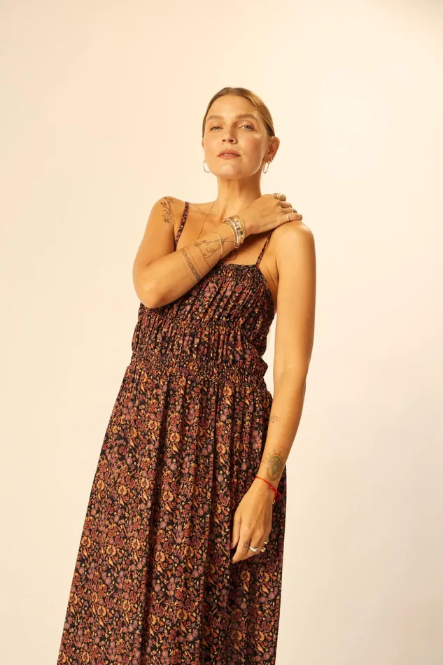 Gina Maxi Petite Fleur Noire Women Natalie Martin Dresses