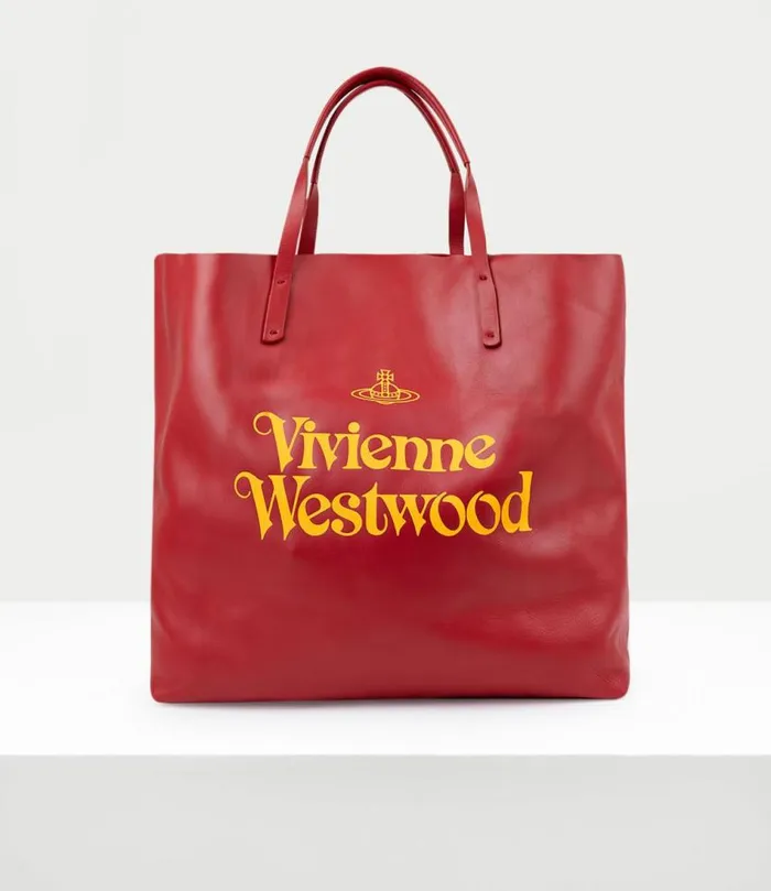 Handbags WomenMen Vivienne Westwood Studio Shopper In RedYellow