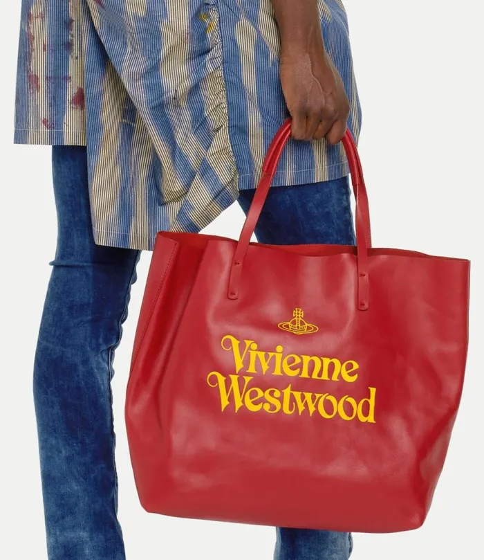 Handbags WomenMen Vivienne Westwood Studio Shopper In RedYellow