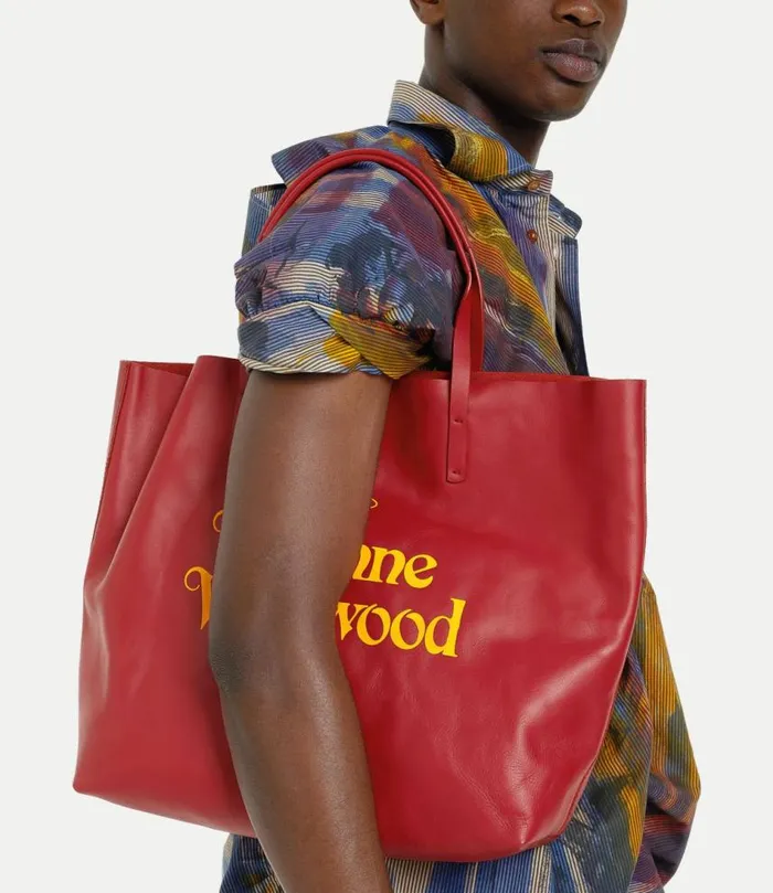 Handbags WomenMen Vivienne Westwood Studio Shopper In RedYellow