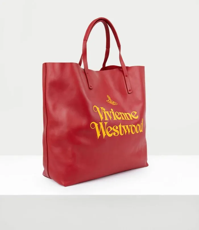 Handbags WomenMen Vivienne Westwood Studio Shopper In RedYellow
