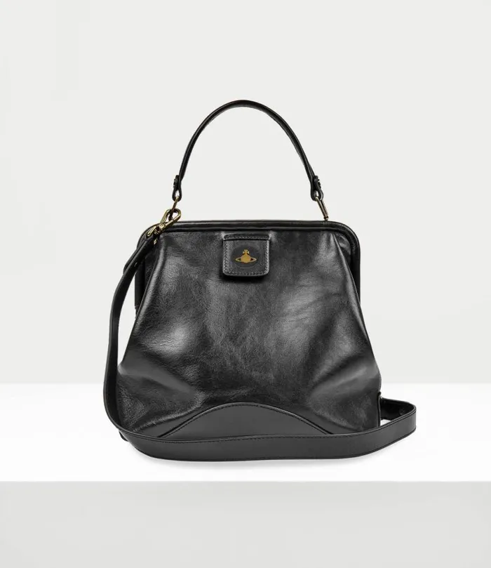 Handbags Women Vivienne Westwood Abbey Frame Handbag In Black