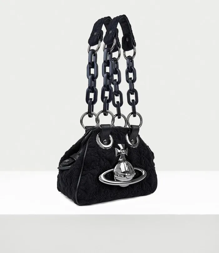 Handbags Women Vivienne Westwood Archive Chain Handbag In Black