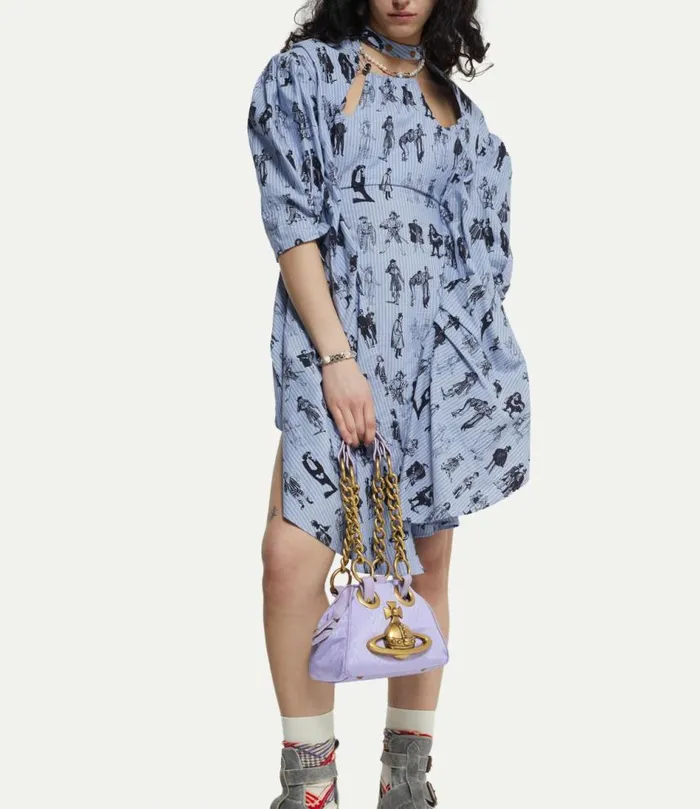 Handbags Women Vivienne Westwood Archive Orb Chain Handbag In Lilac