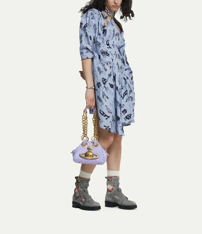 Handbags Women Vivienne Westwood Archive Orb Chain Handbag In Lilac