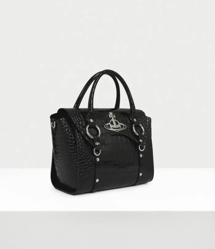 Handbags Women Vivienne Westwood Betty Medium Handbag In Black