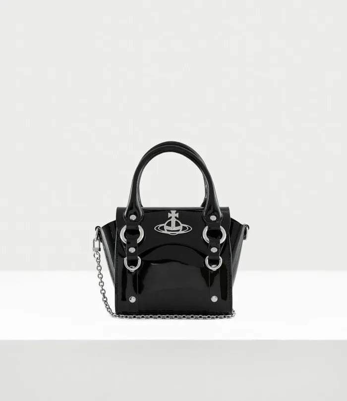 Handbags Women Vivienne Westwood Betty Mini Handbag With Chain In Black