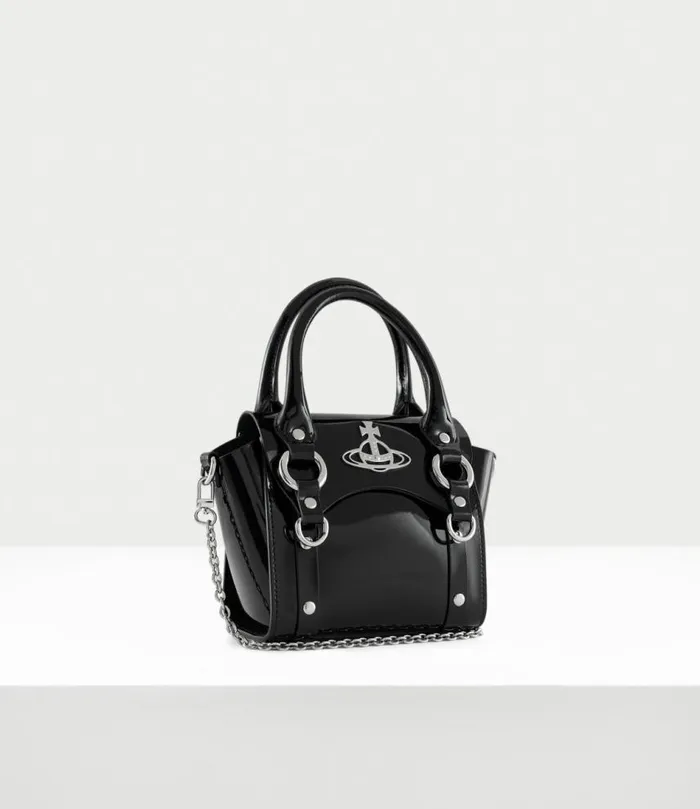 Handbags Women Vivienne Westwood Betty Mini Handbag With Chain In Black