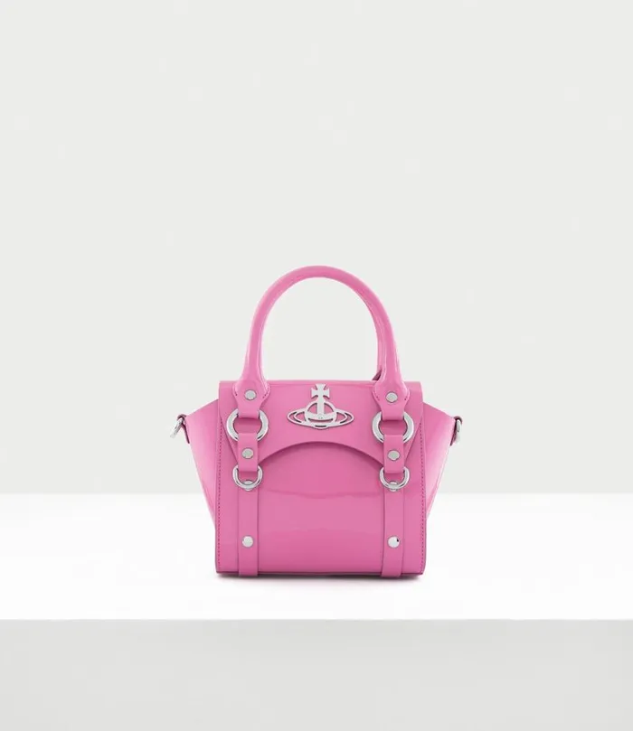 Handbags Women Vivienne Westwood Betty Mini Handbag With Chain In Pink
