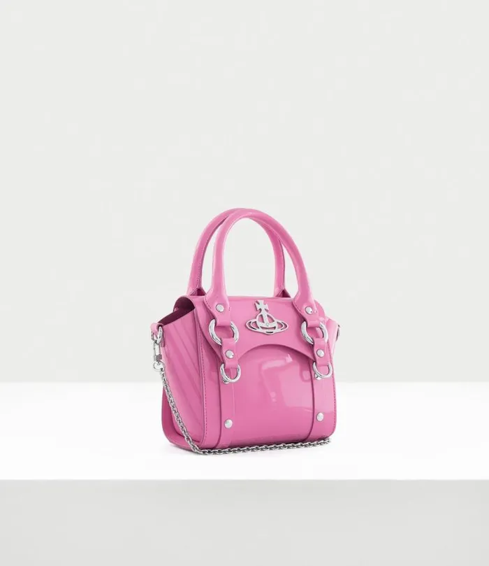 Handbags Women Vivienne Westwood Betty Mini Handbag With Chain In Pink