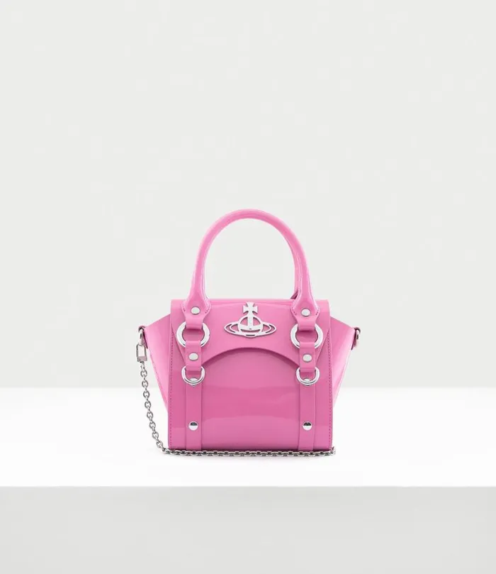 Handbags Women Vivienne Westwood Betty Mini Handbag With Chain In Pink