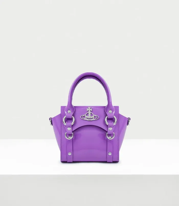Handbags Women Vivienne Westwood Betty Mini Handbag With Chain In Purple