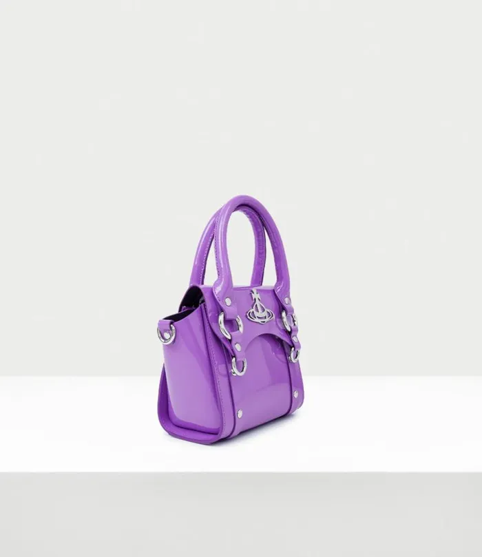 Handbags Women Vivienne Westwood Betty Mini Handbag With Chain In Purple