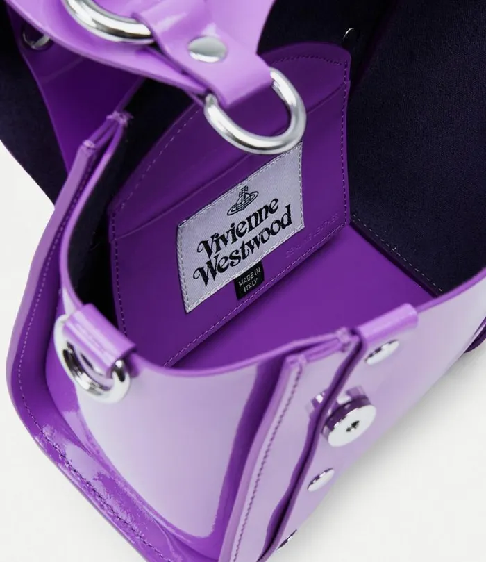 Handbags Women Vivienne Westwood Betty Mini Handbag With Chain In Purple
