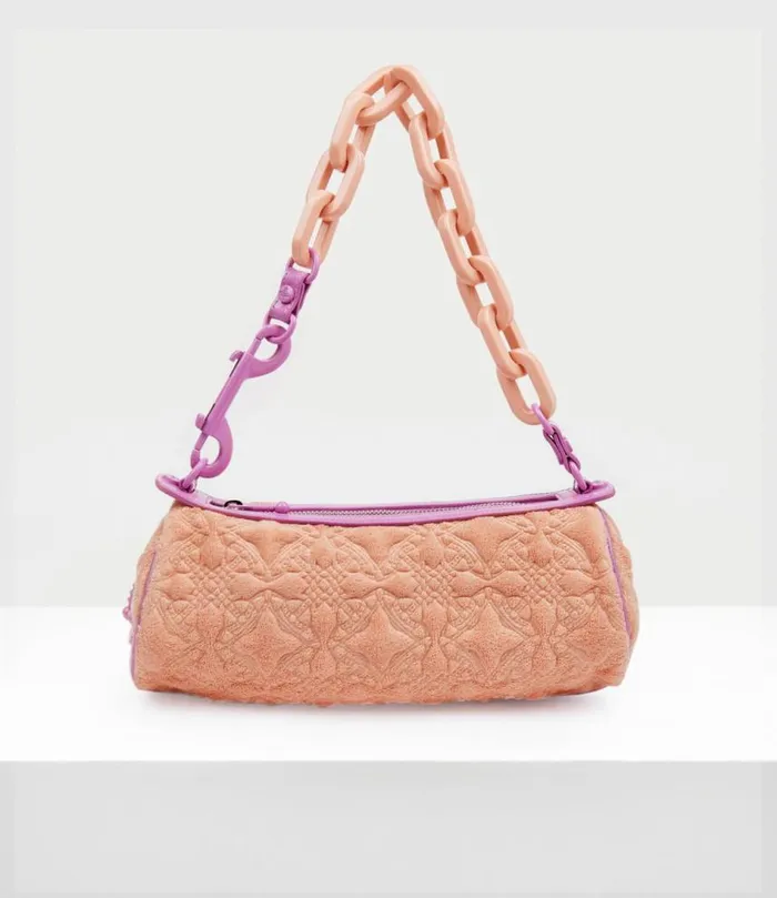 Handbags Women Vivienne Westwood Cylinder Cindy Bag In Peach