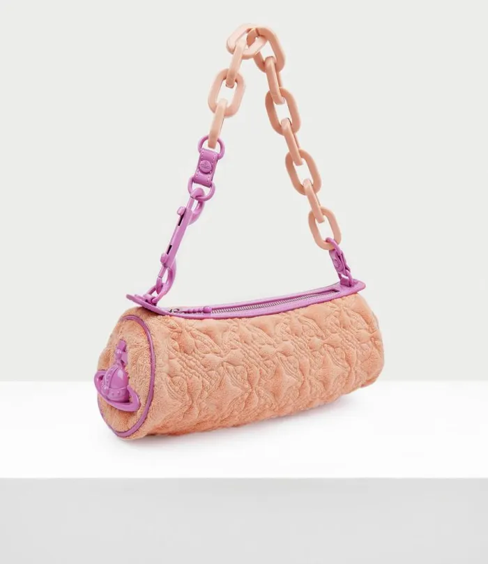 Handbags Women Vivienne Westwood Cylinder Cindy Bag In Peach