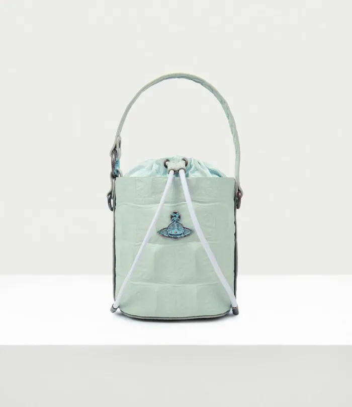 Handbags Women Vivienne Westwood Daisy Drawstring Bucket Bag In SageGreen