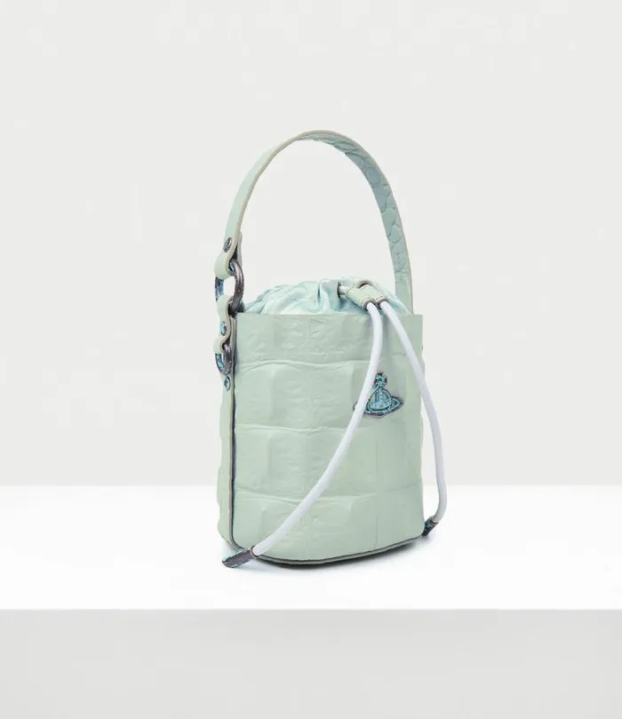 Handbags Women Vivienne Westwood Daisy Drawstring Bucket Bag In SageGreen