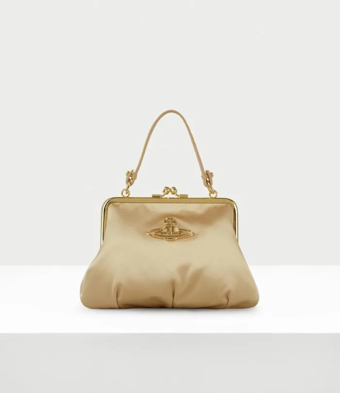 Handbags Women Vivienne Westwood Granny Frame Purse In 023GoldGoldHardware