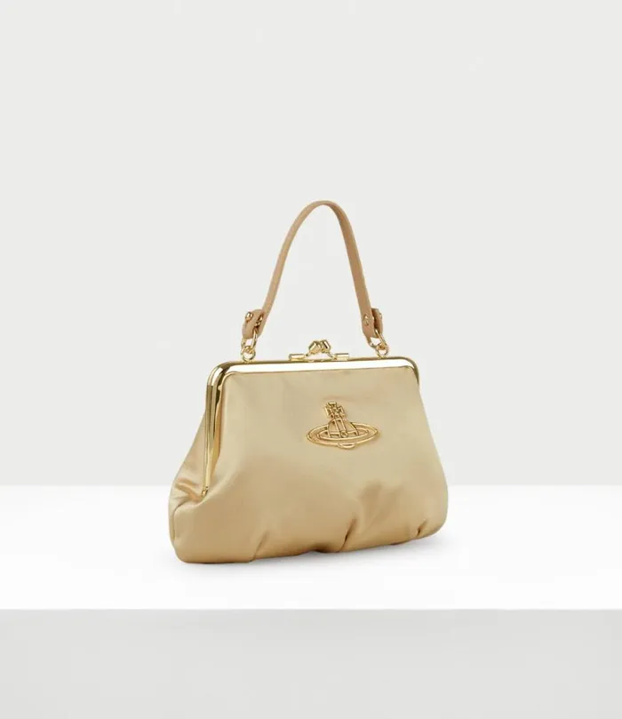 Handbags Women Vivienne Westwood Granny Frame Purse In 023GoldGoldHardware