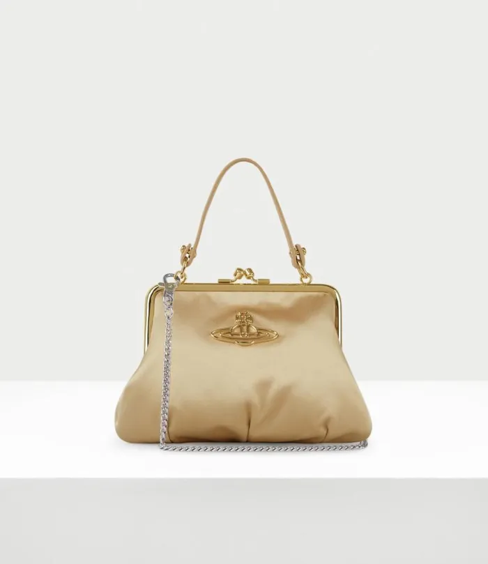 Handbags Women Vivienne Westwood Granny Frame Purse In 023GoldGoldHardware